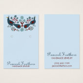 Vogels Floral Earring Ketting Jewelry Display Card Visitekaartje (Voorkant /achterkant)