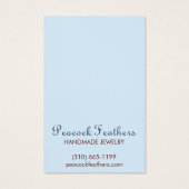 Vogels Floral Earring Ketting Jewelry Display Card Visitekaartje (Achterkant)