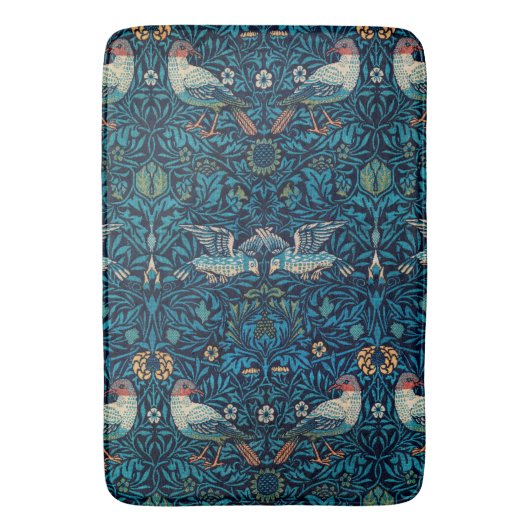 Vogels ( Floral Pattern) (door William Morris) Badmat (Voorkant Verticaal)