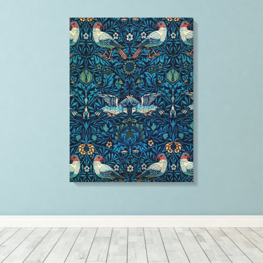 Vogels ( Floral Pattern) (door William Morris) Canvas Afdruk