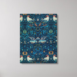 Vogels ( Floral Pattern) (door William Morris) Canvas Afdruk