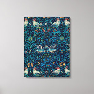 Vogels ( Floral Pattern) (door William Morris) Canvas Afdruk