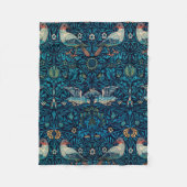 Vogels ( Floral Pattern) (door William Morris) Fleece Deken (Voorkant)