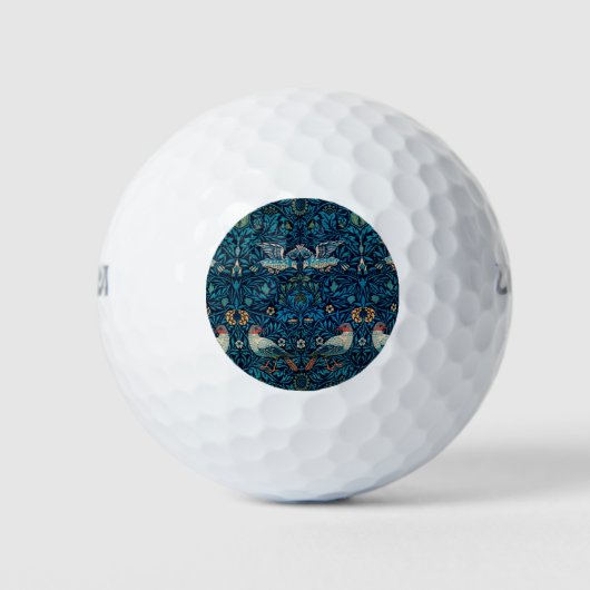 Vogels ( Floral Pattern) (door William Morris) Golfballen (Voorkant)