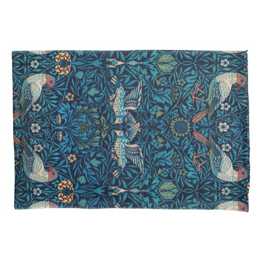 Vogels ( Floral Pattern) (door William Morris) Kussensloop (Voorkant-Links)