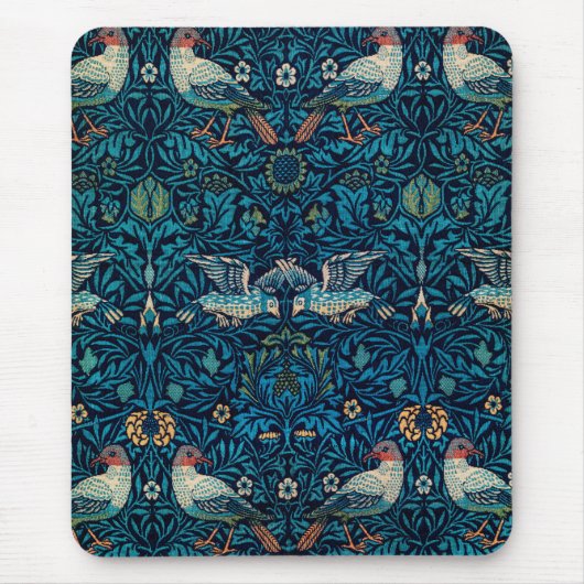 Vogels ( Floral Pattern) (door William Morris) Muismat (Voorkant)