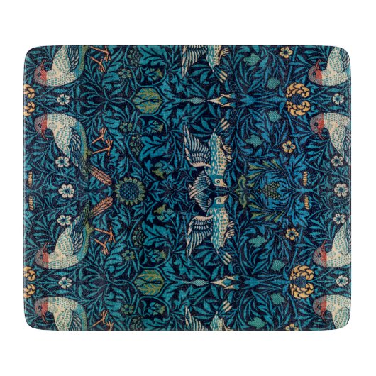 Vogels ( Floral Pattern) (door William Morris) Snijplank (Voorkant)