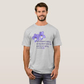 Vogel's Foot Violets Wildflower Quote T-shirt (Voorkant volledig)