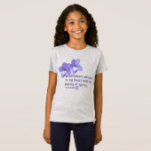 Vogel's Foot Violets Wildflower Quote T-shirt (Voorkant volledig)