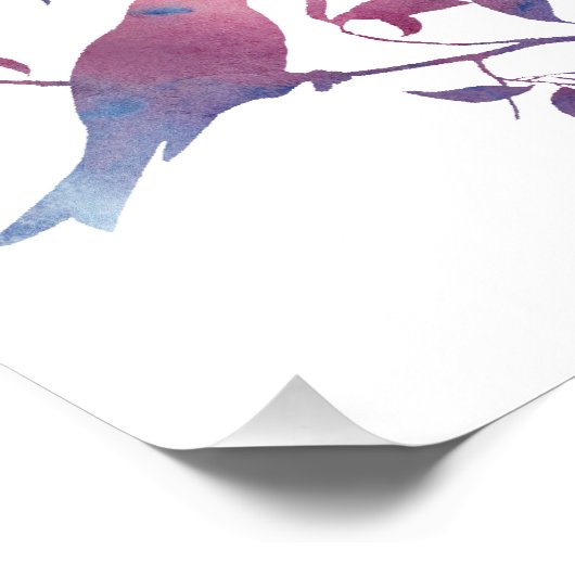 vogels foto afdruk (Hoek)