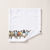  Vogels Frans Country Cottage Bad Handdoek (Wasdoekje)