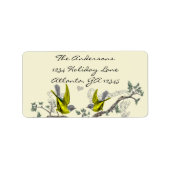 Vogels Geel & Grijs Labels Gevoeld RSVP (Voorkant)