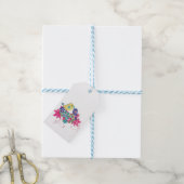 Vogels, glas cadeaulabel (Met Touw)