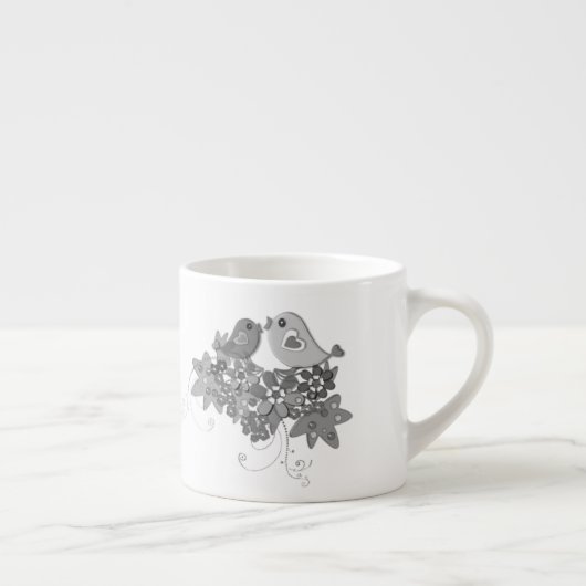 Vogels, glas espresso kop (Rechts)