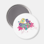 Vogels, glas magneet (Voorkant / Achterkant)