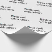 Vogels goed met anderen cadeaupapier (Hoek)