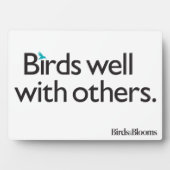 Vogels goed met anderen fotoplaat (voorkant)