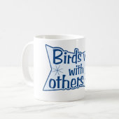 vogels goed met anderen koffiemok (Voorkant links)