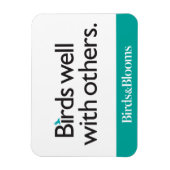 Vogels goed met anderen magneet (Verticaal)