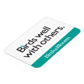 Vogels goed met anderen magneet (Linkerzijde)