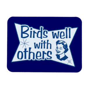 vogels goed met anderen magneet