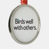 Vogels goed met anderen metalen ornament (Rechts)