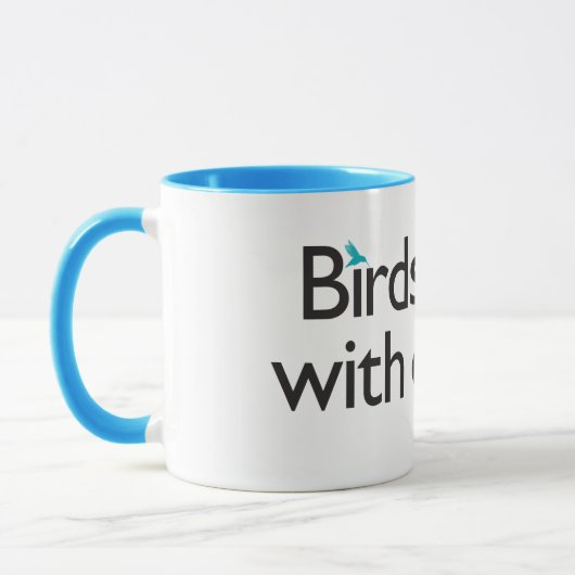 Vogels goed met anderen mok (Links)