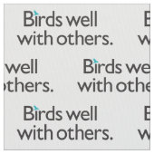 Vogels goed met anderen stof (Close Up)