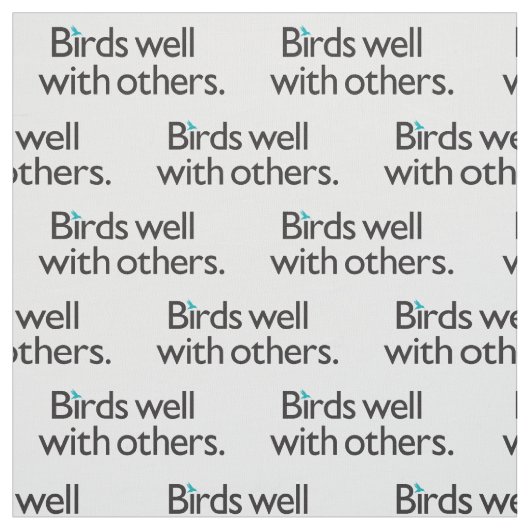 Vogels goed met anderen stof (Swatch)