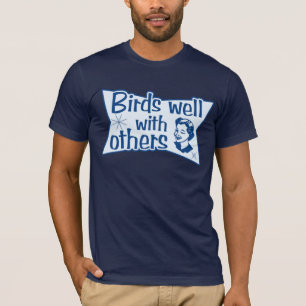 vogels goed met anderen t-shirt