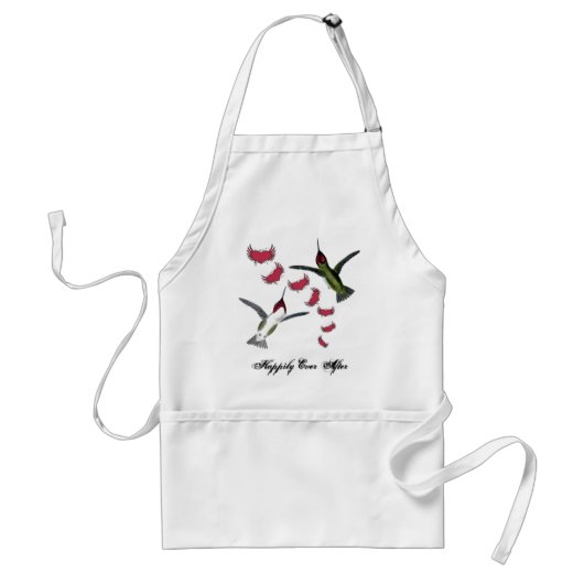 Vogels grazen met vleugels standaard schort (Voorkant)