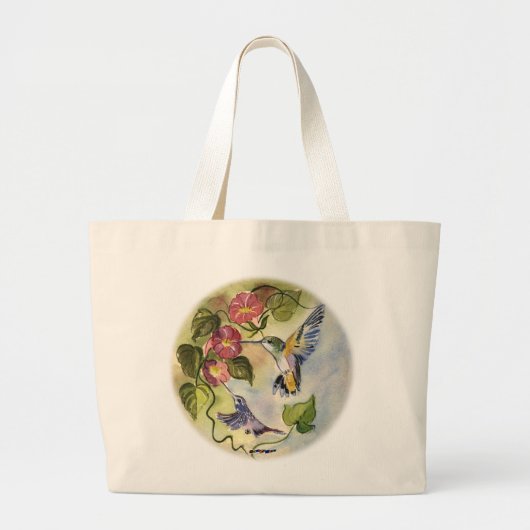 Vogels Grote Tote Bag (Voorkant)