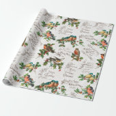 vogels, heilige en kerstgraten cadeaupapier (Uitgerold)
