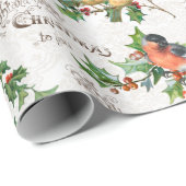 vogels, heilige en kerstgraten cadeaupapier (Rol Hoek)