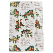 vogels, heilige en kerstgraten medium cadeauzakje (Achterkant)