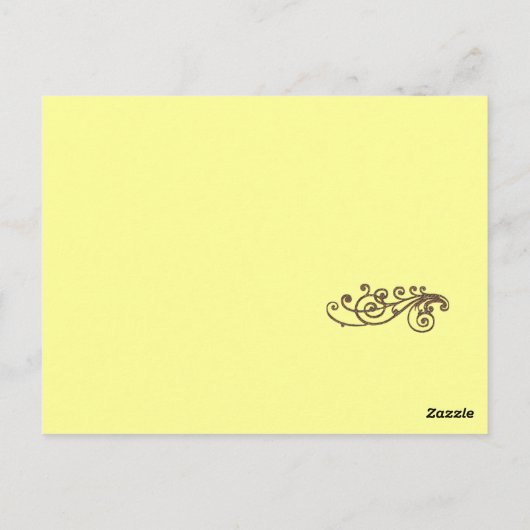 Vogels Hij zal u bedekken met Zijn veren, Briefkaart (Achterkant)