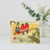 Vogels & Holly Briefkaart (Staand voorkant)