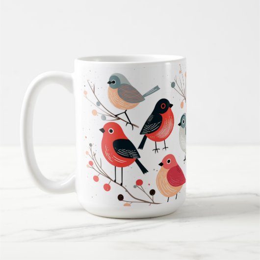 Vogels Holly Koffiemok (Links)