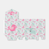 Vogels, honden, banners, bloemen bedankdoosjes (Uitgevouwen)