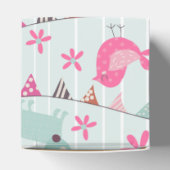 Vogels, honden, banners, bloemen bedankdoosjes (Bovenkant)