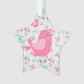 Vogels, honden, banners, bloemen ornament (voorkant)