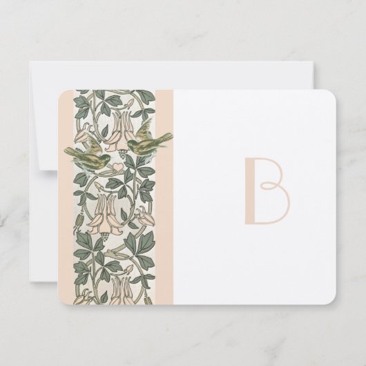  Vogels HoneySuckle Wedding RSVP (Achterkant)