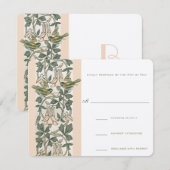  Vogels HoneySuckle Wedding RSVP (Voorkant / Achterkant)