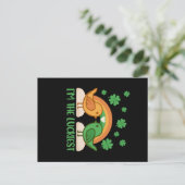 Vogels Ik ben de gelukkigste St Patricks Day Briefkaart (Staand voorkant)