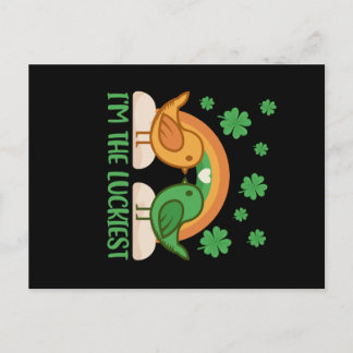 Vogels Ik ben de gelukkigste St Patricks Day Briefkaart