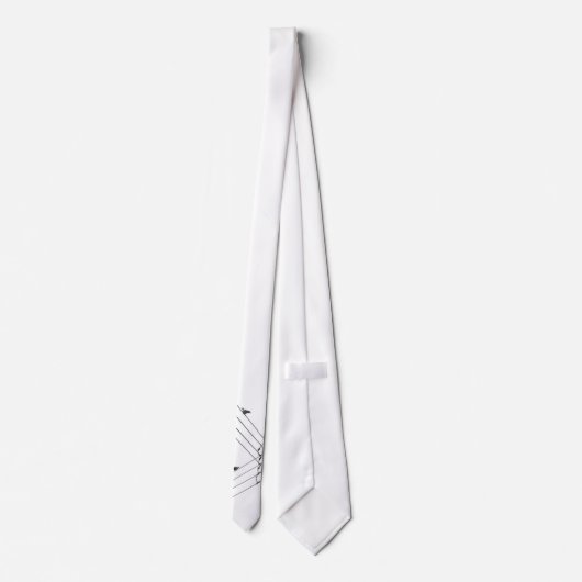 vogels in bekabelde vorm stropdas (Achterkant)