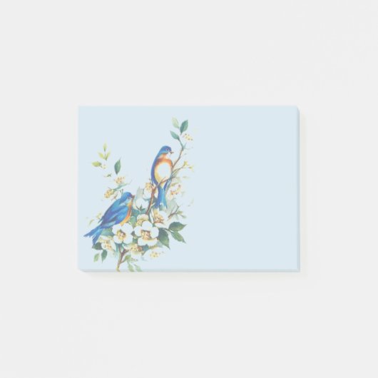 vogels in bloemen post-it® notes (Voorkant)