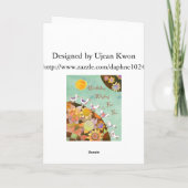 Vogels in Bloemenland: Verjaardag Kaart (Achterkant)