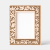 Vogels in bloemenwijnstok gebladerte grens gegraveerde lijstjes (Voorkant)