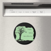 Vogels in Boom - Munt Groen - Magneet (Insitu (Vaatwasser))